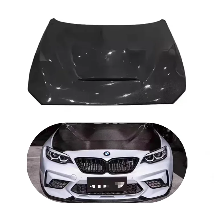 F20 F22 F87 M2 M2C M235i GTS Style Carbon Fiber Front Engine Hood Bonnet Cover For  1 2 Series