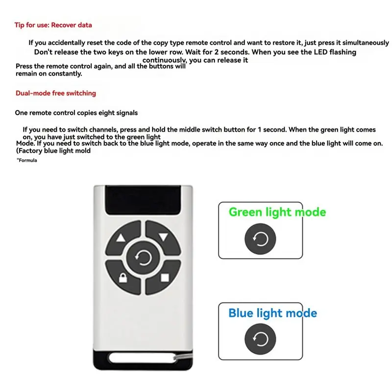 New Tech Multi-Frequency(300-915Mhz) 2 Channel Access Control Duplicator Remote Control Clone Copy For Garage Door Electric Gate