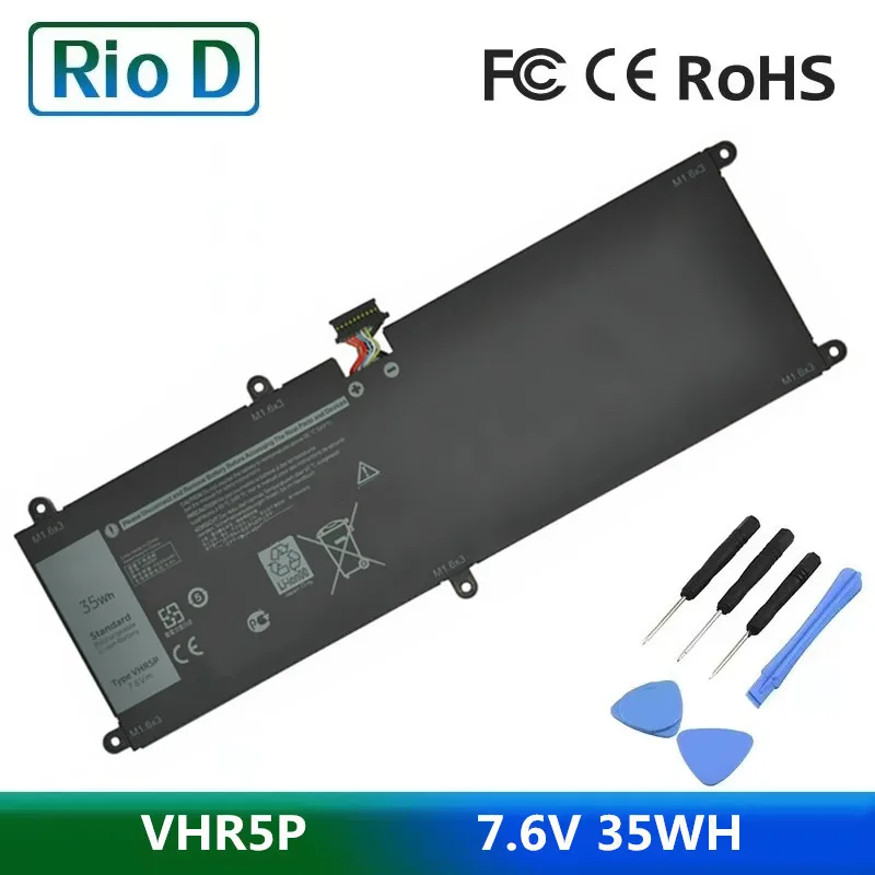 

New VHR5P 7.6V 35WH Laptop battery For DELL XRHWG RHF3V 7.6V 35WH Latitude 11 5175 Tablet battery