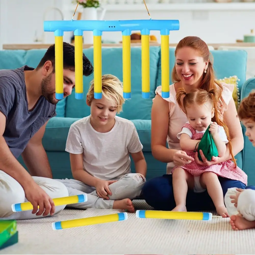 Jeu de bâtons de chute en plastique pour enfants, trois réglages de vitesse, jeu de réaction interactif, défi de réaction de chute