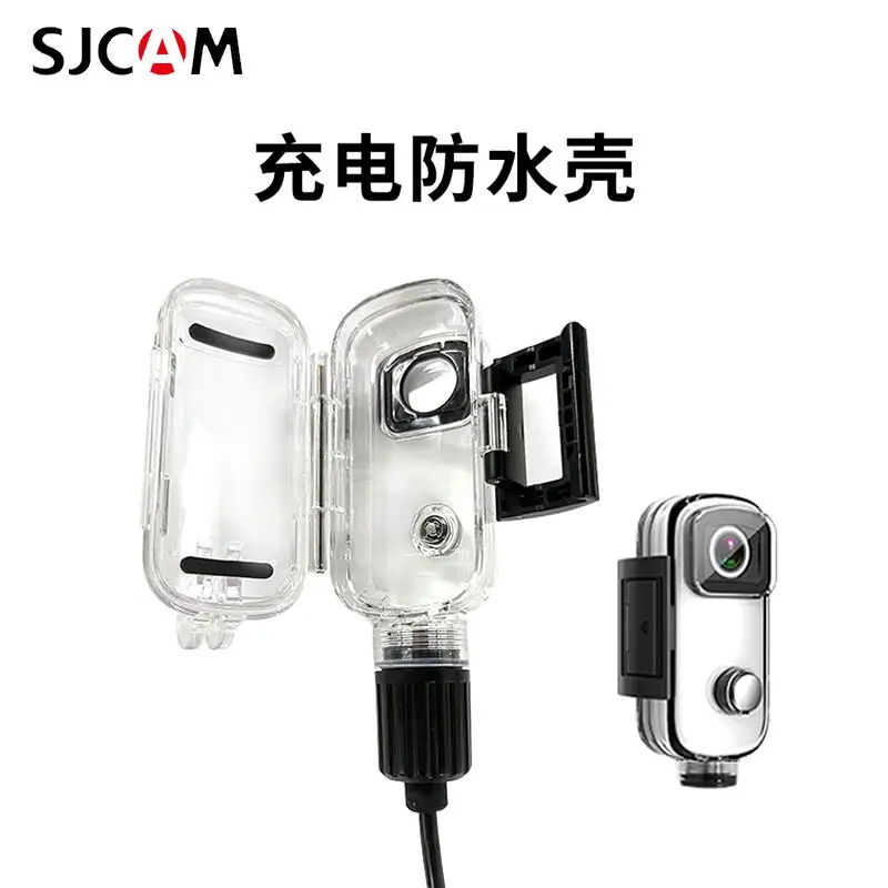 Cámara de acción SJCAM, funda impermeable, cargador/caja de carga, Cable USB para SJCAM C100/Plus, marco protector Ultra antivibración