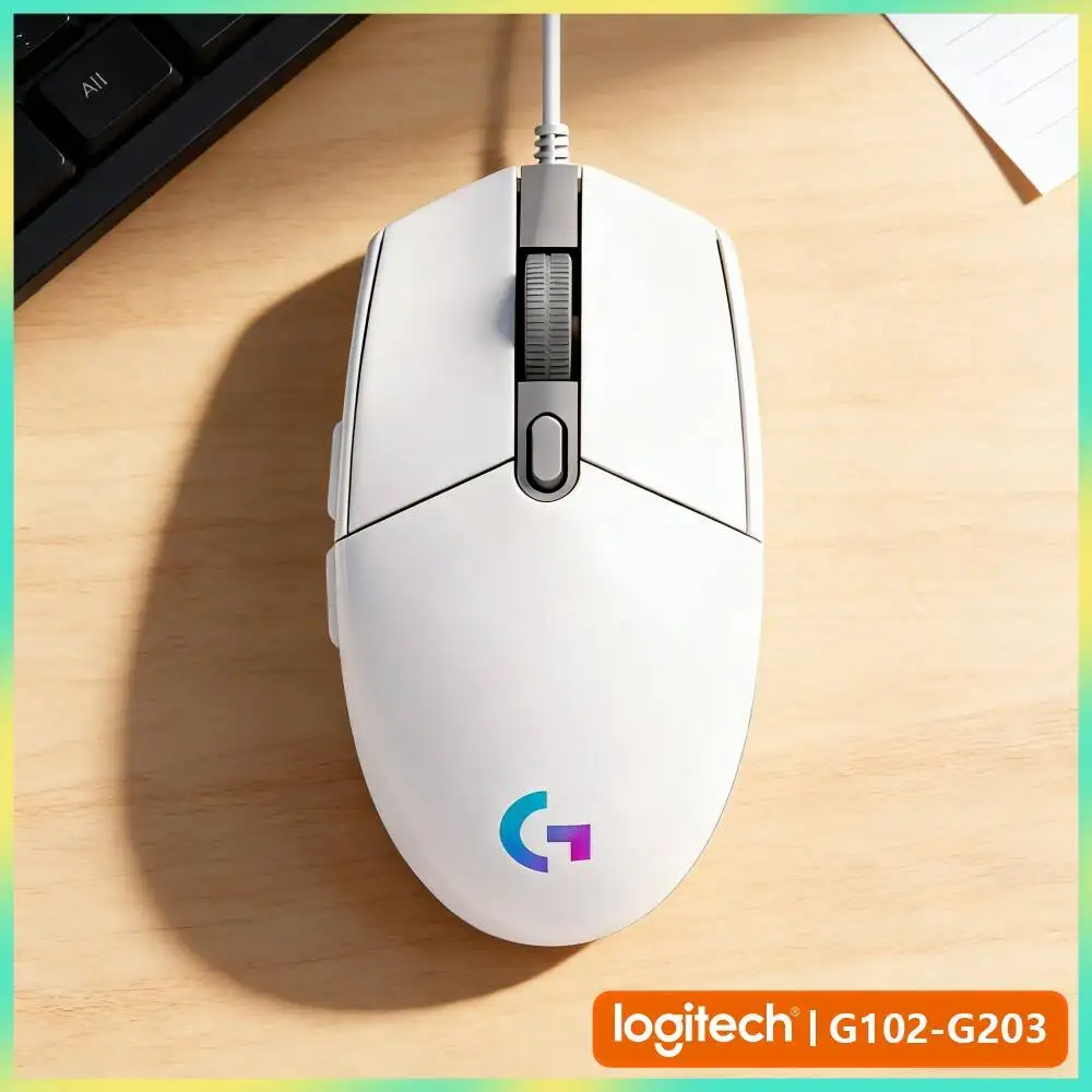 Logitech G102 Gaming Mouse, Adjustable 200-8000 DPI, 1ms Response, 6 Programmable Buttons for Gamers