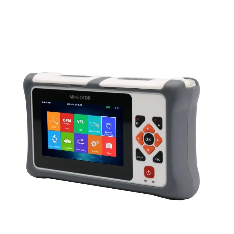 OTDRMini Reflectometer For GPON EPON Live In-service Testing With OPM OLS VFL Touch Screen Fiber Optic OTDR 980EXT-D20SF PRO