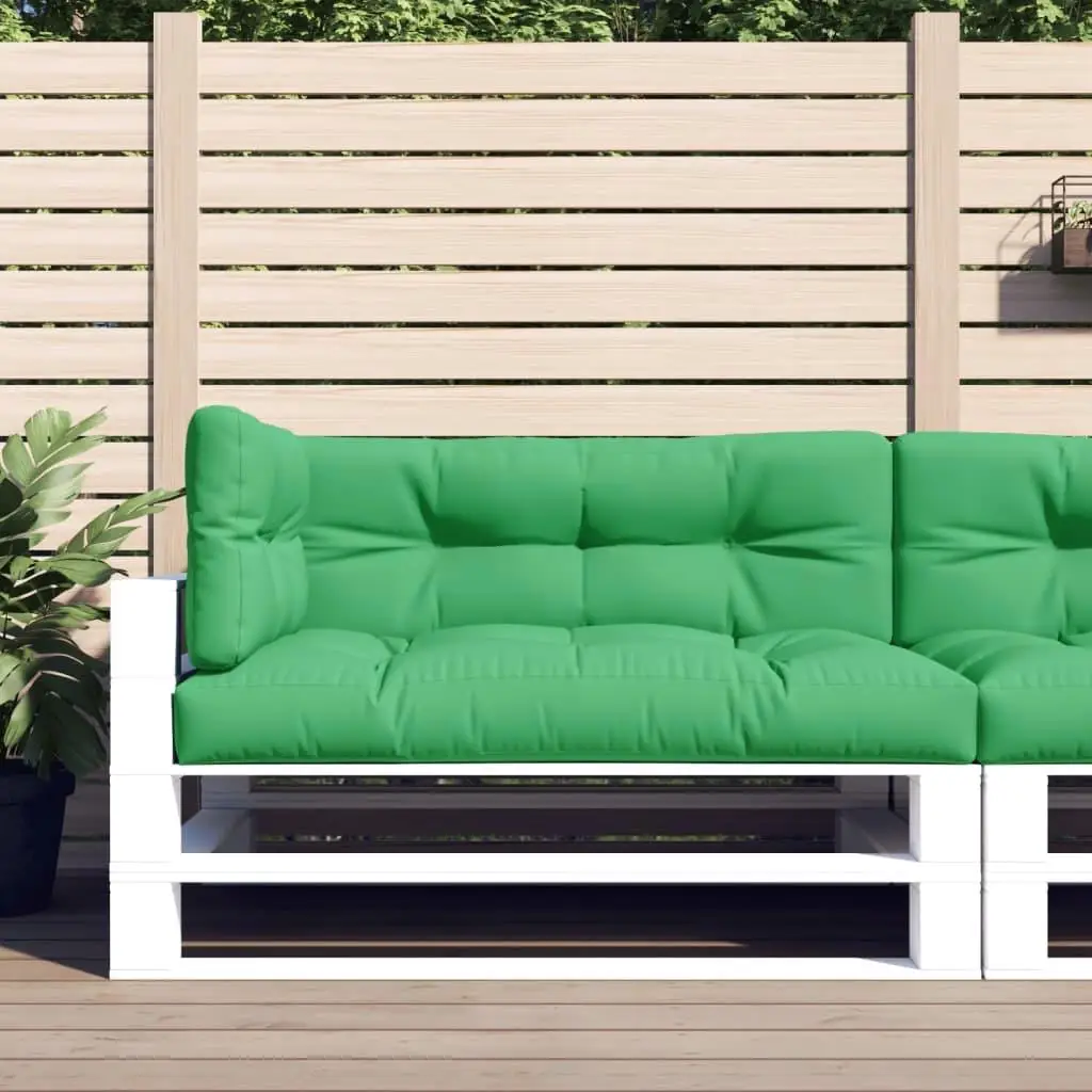 3-Piece Green Fabric Pallet Cushion Set for Outdoor Comfort