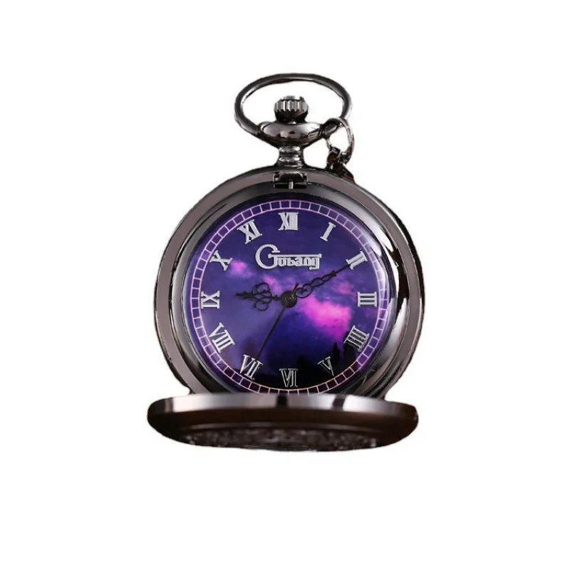 Foreign Trade Starry Big Pocket Watch Necklace Men and Women Lanyard Watch Quartz Pocket WatchW0003