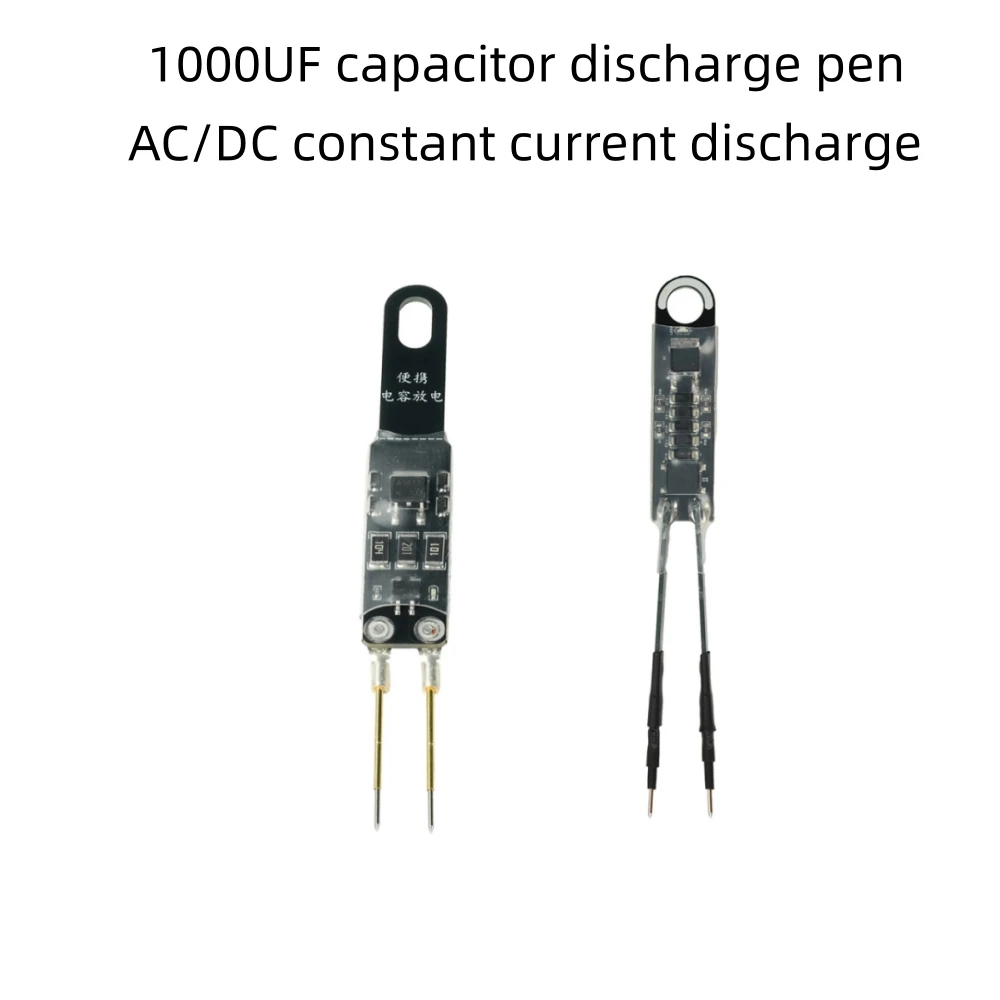 Capacitor Discharge Pen module Fast Discharge 1000UF Capacitor Discharge Tools With LED Indicator Light AC/DC constant current d