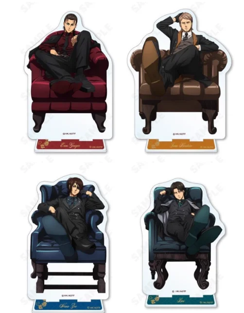 

Аниме «Атака Титанов» Эрен Йегер Микаса·Акерман, фигурка-подставка, акриловая модель, тарелка, коллекция для косплея, декор для рабочего стола, подарки