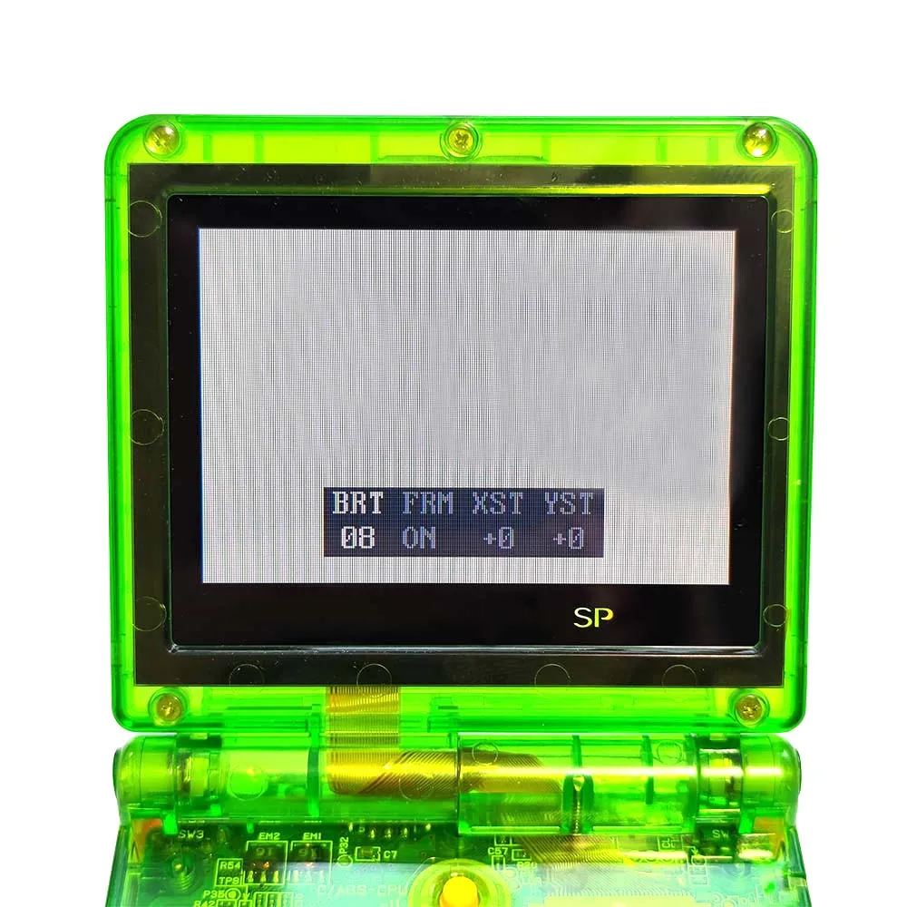 DSI V3 Pre-Laminated LCD Screen Kits Replacement for GBA SP Real Physical Dot By Dot DSI Highlight Brightness LCD Kits For GBASP