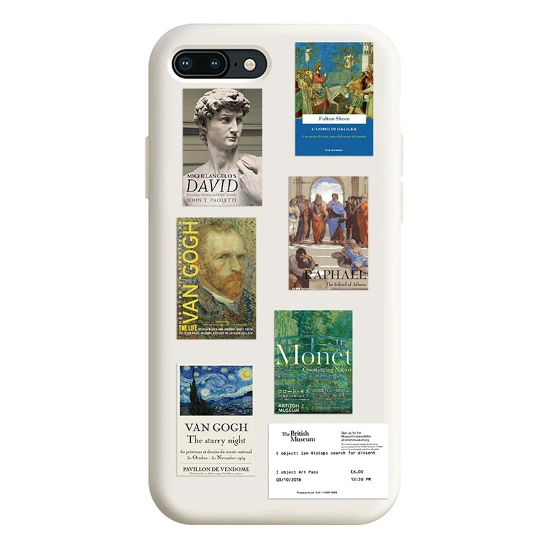 50PCS Artistic Stickers Art Gallery Cartoon Anime Waterproof Graffiti Luggage Laptop Guitar Book Phone Kids Sticker Pack Toy