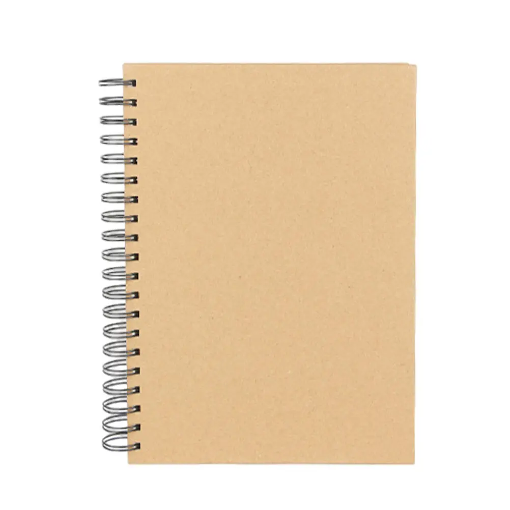 

1 pc Blank Thick Paper No Bleed Durable Binding Open Flat Spiral Notebook for Artists Kids Drawing Pad Art Supplies
