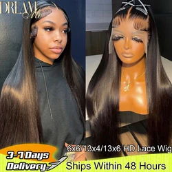 SKINLIKE 13x4/13x6 HD Straight Lace Frontal Wigs Human Hair Melt Skins Pre-plucked 5x5/6x6 HD Lace Closure Wig For Women