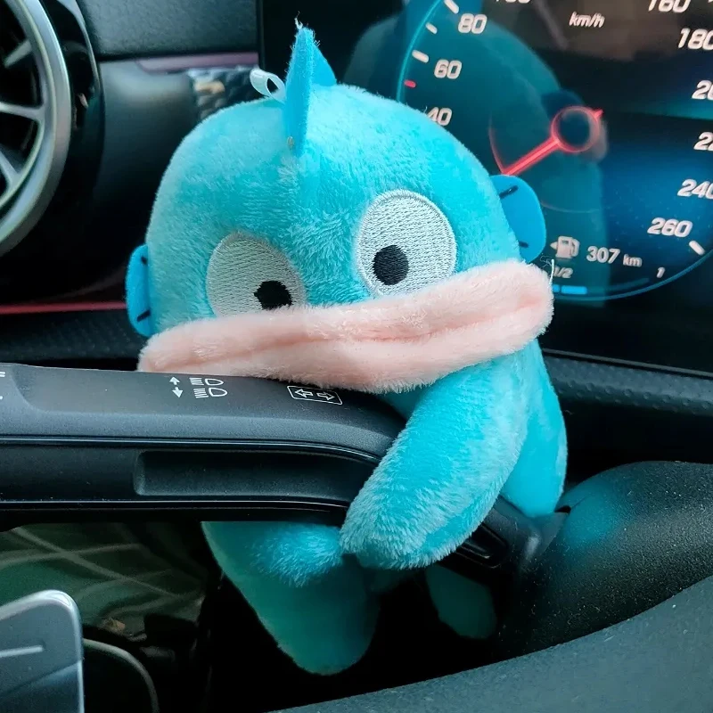 Funny Sanrio Hangyodon Car Wiper Turn Signal Decoration Plush Doll 2024 Kawaii Cartoon Car Wiper Accessories Auto Interior Gift