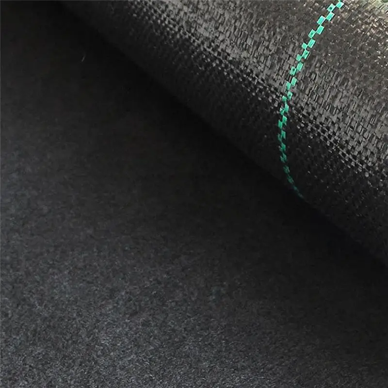 ABVA 10X Garden Weeding Barrier Landscape Fabric Heavy Duty Weed Block Mat 1.2x15m Black