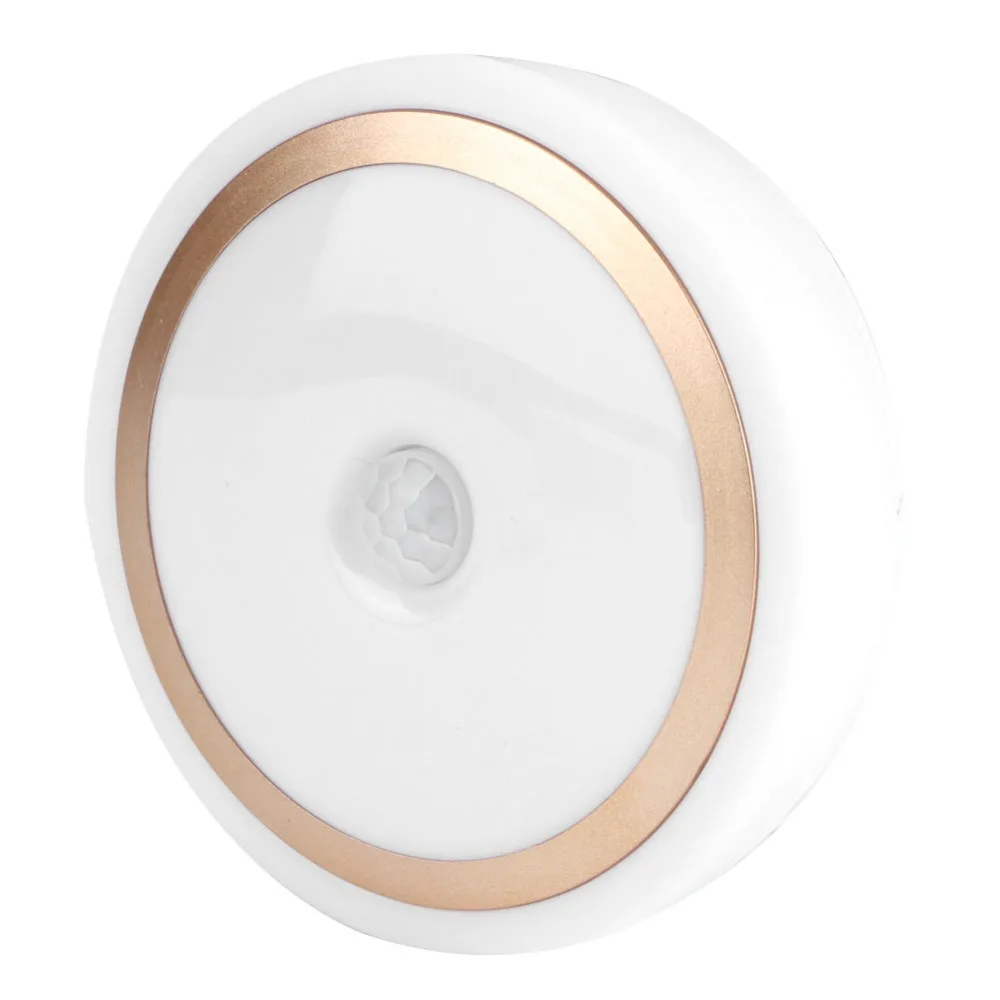 Energy Saving Motion Sensor LED Night Light 6 LED Battery Operated Night Light ABS Wireless Induction Lamp Under Cabinet