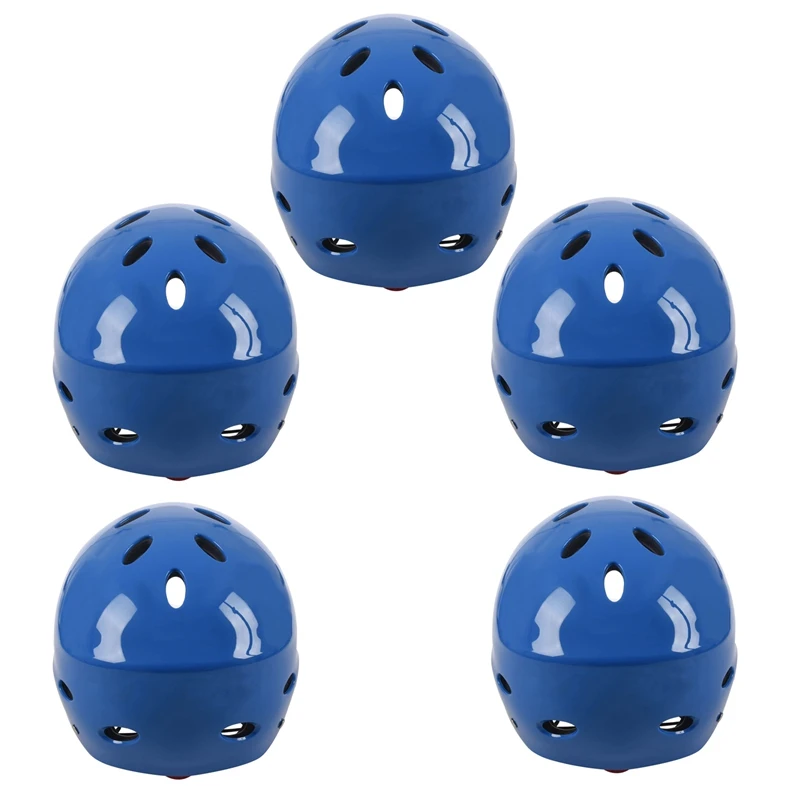 

5X Safety Protector Helmet 11 Breathing Holes For Water Sports Kayak Canoe Surf Paddleboard - Blue