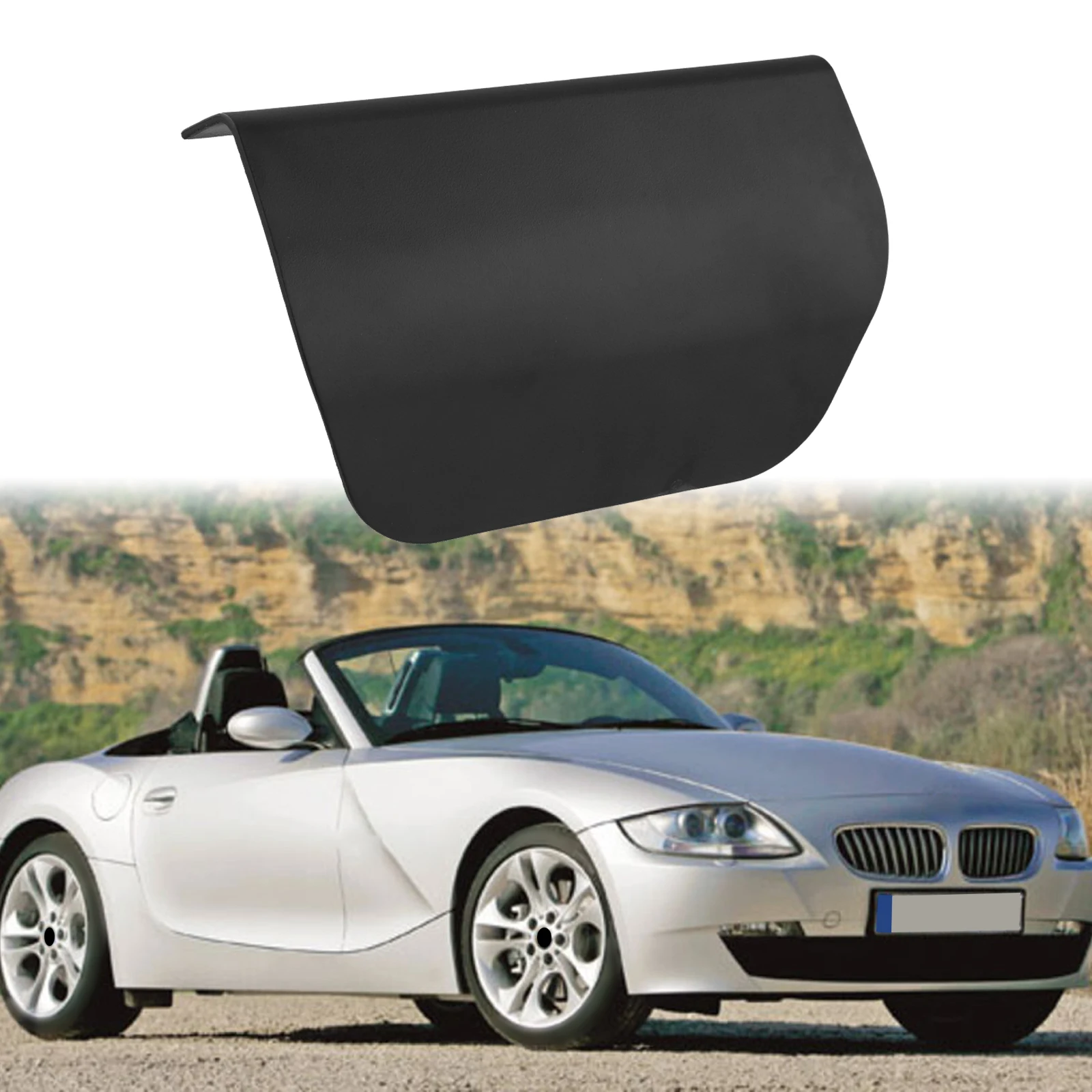 Car Upper Center Windshield Frame Cover For BMW For Z4 For E85 2003-2008, Black ABS Plastic Replacement Part OEM 54347016892