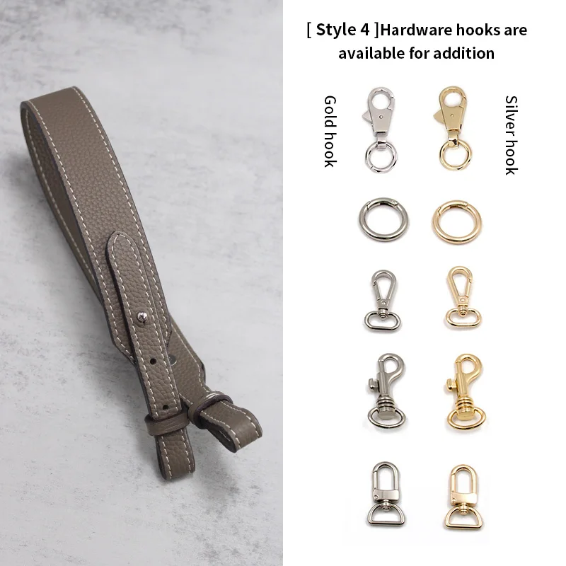 Bag Strap Luxury Design TINBERON Bag Strap Elephant Grey Handbag Shoulder Bag Strap Handbag Accessories Lychee Pattern Bag Strap