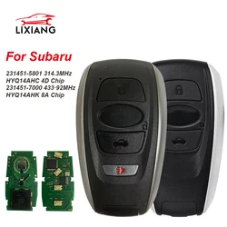 LIXIANG 314.3/434MHz HYQ14AHK HYQ14AHC 7000/5801 Smart Remote Key for Subaru Crosstrek Forester Impreza Legacy Outback ID74/8A