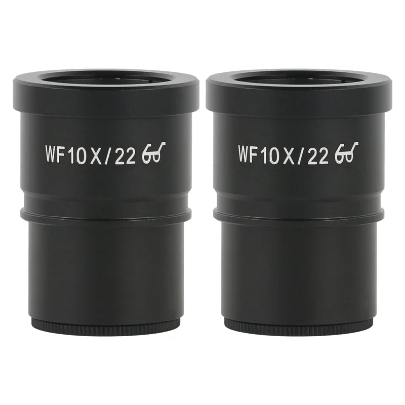

1PC 2PCS High Point WF10X/22mm 10X Wide Field Eyepiece Optical Glass Lens 30MM Interface Trinocular Binocular Stereo Microscope