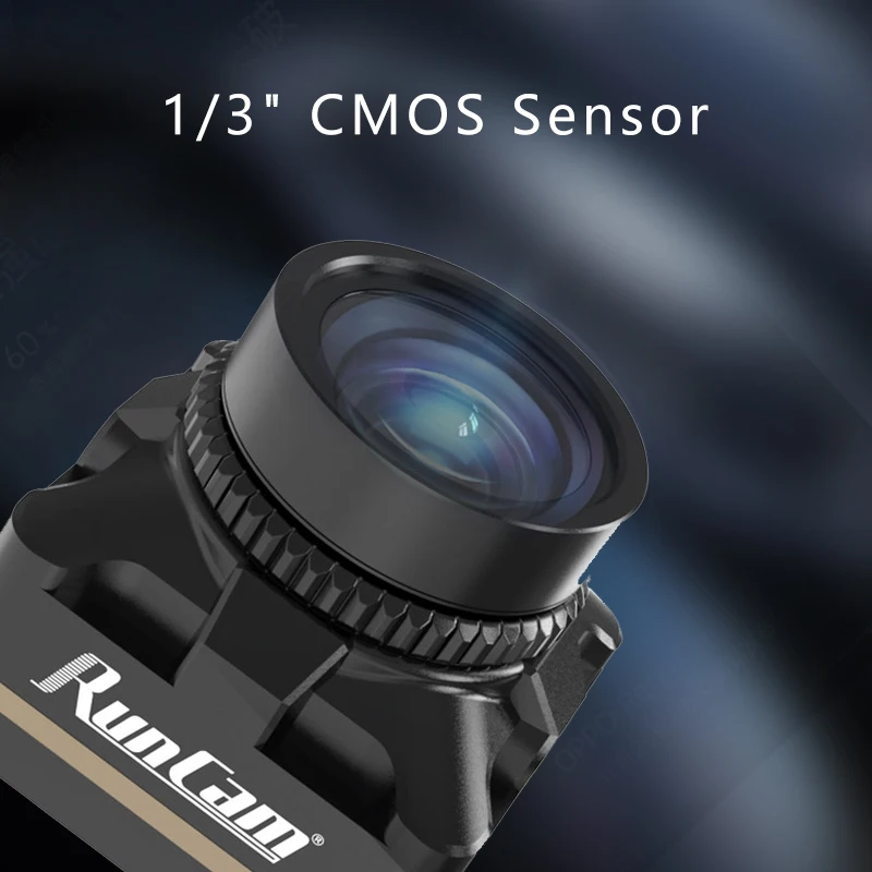 كاميرا RunCam Robin 3 FPV 1/3 1200TVL FOV 150 °   كاميرا CMOS NTSC/PAL WDR ديناميكية واسعة لطائرة FPV RC Racing Quadcopter Drone