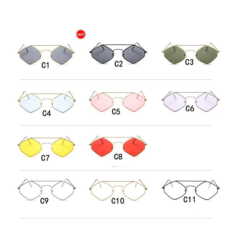 القط العين الطيار نظارات شمسية معدنية النساء الرجال نظارات شمسية فاخرة في الهواء الطلق الترفيه اليومي النظارات سيدة رجل نظارات واقية UV400 #5