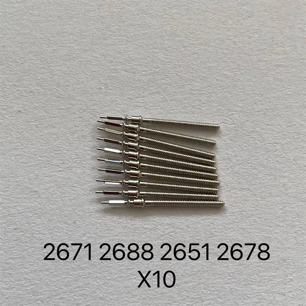 10pcs Watch Winding Stems For 2813 8200 2836 2824 NH35 SW200 Movement Accessories Watch Movement Winding Stems Rod Replacement