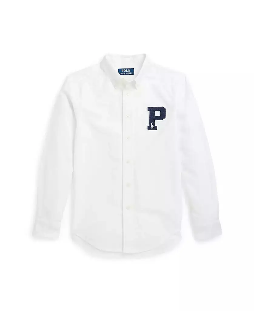 Ralph Lauren|Big Boys Cotton Oxford Letterman Shirt