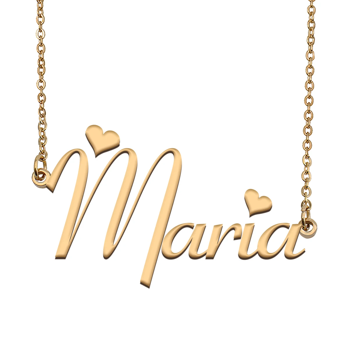 

Maria Name Necklace Pendant Stainless Steel for Women Girls Friends Birthday Wedding Christmas Mother Days Gift