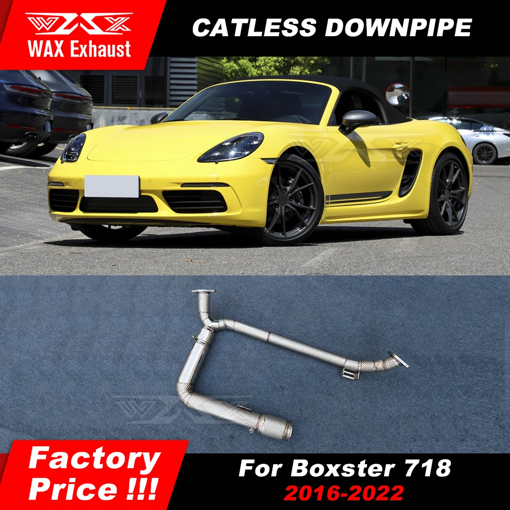 

Выхлопная труба из нержавеющей стали, задняя нижняя труба для Porsche Boxster Cayman 981 718, модифицированные аксессуары для выхлопной системы автомобиля