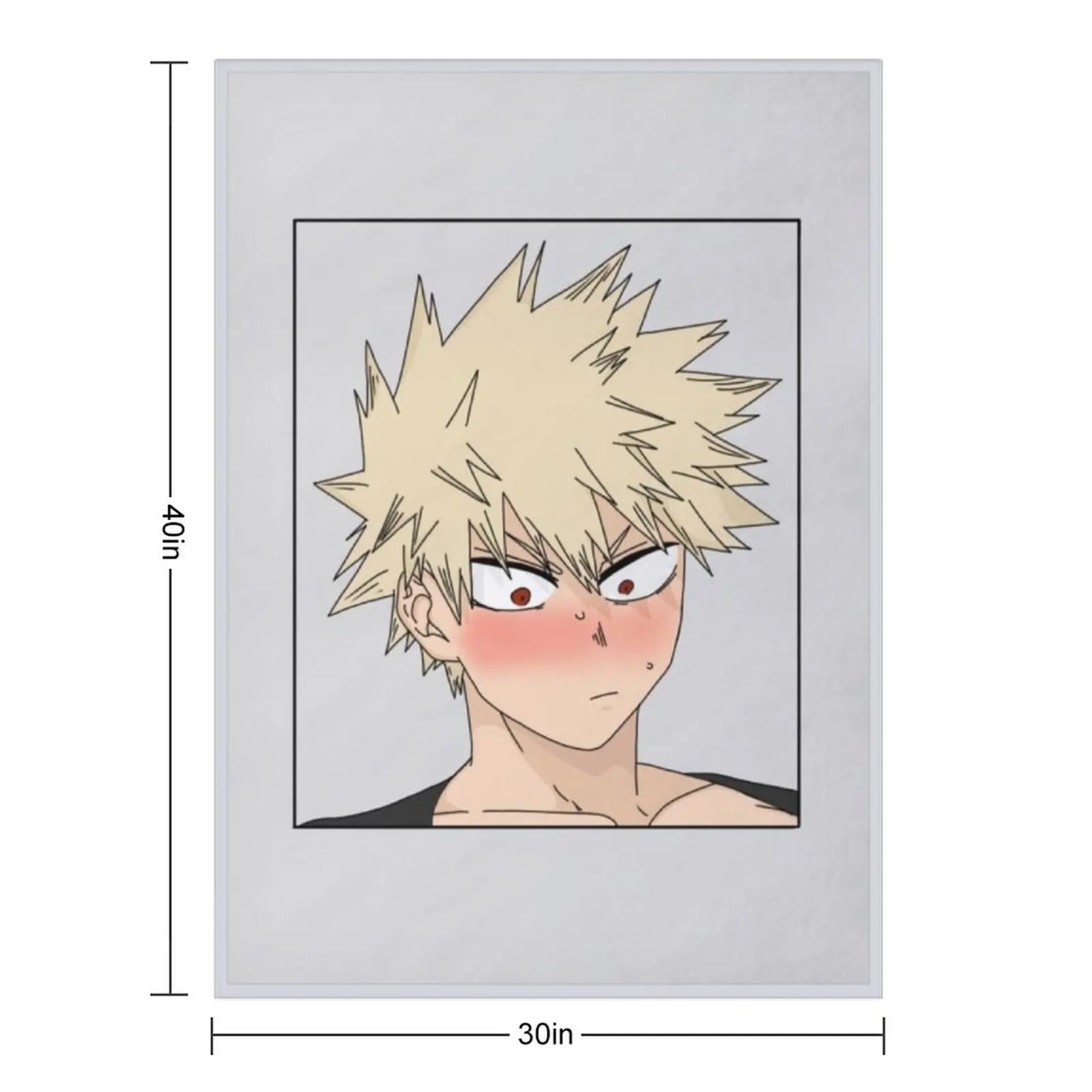 Baku-blush رمي بطانية كيس النوم محشوة المصممين تأثيري أنيمي البطانيات #2