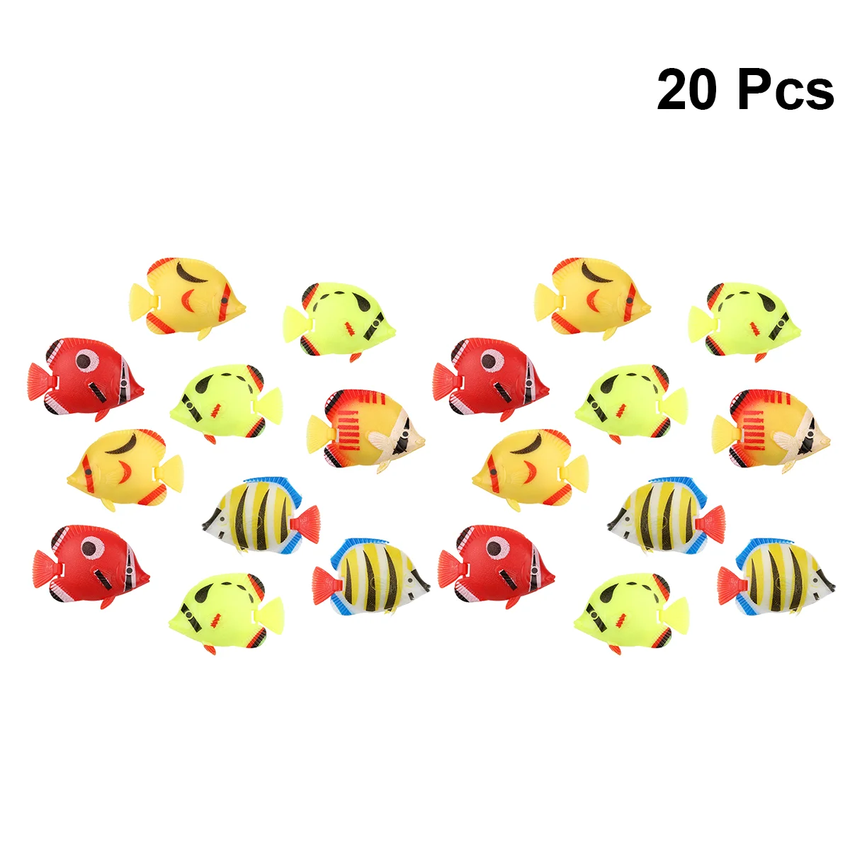 20 PCS Betta Fish Tank Flakes Aquarium Decorations Artificiales Para Floating for