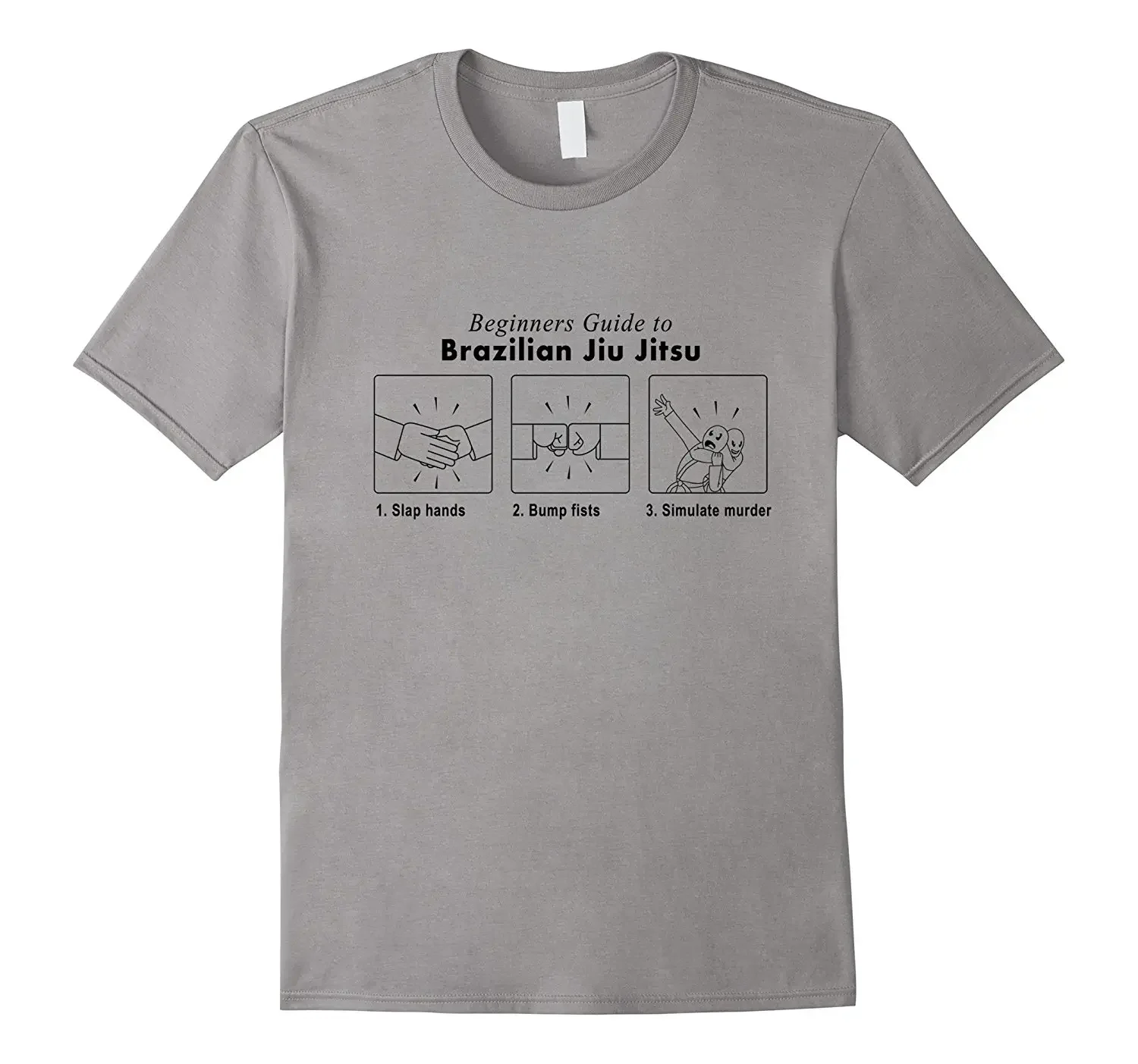 Summer Funny Men Tee Shirt Beginners Bjj T-Shirt Funny Guide To Bjj Custom Aldult Teen Unisex Digital Printing Classic