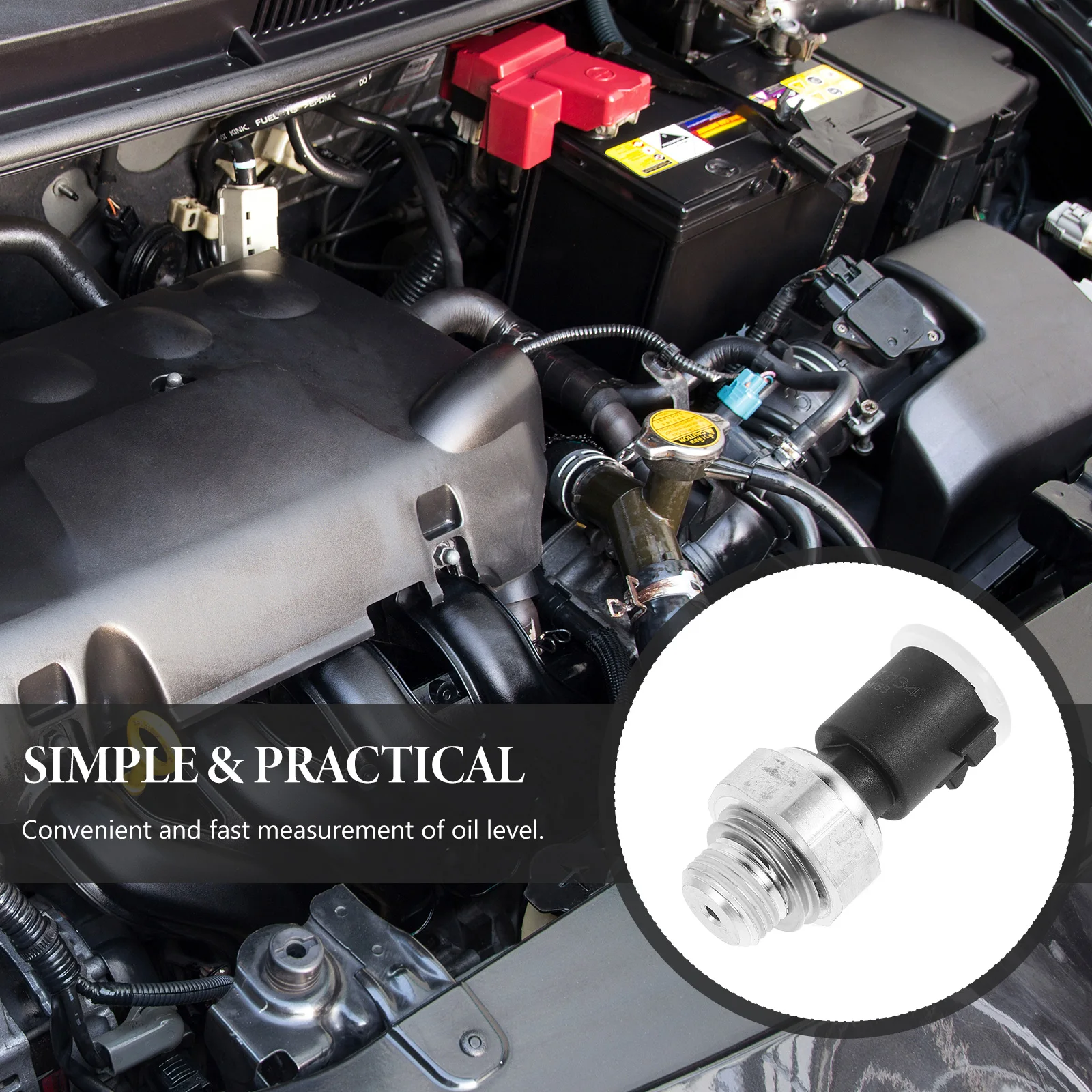 

Car Engine Oil Pressure for Compatible Tester Precision Durability Easy Installation Stable