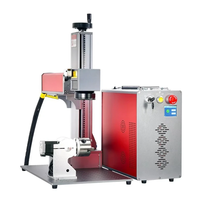 50W Fiber Laser Marker For Metal Components Serial Number Marking Fine Detail Source Factory For Metal Processing Plants