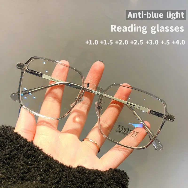 

New Trend Women's Reading Glasses Female Vintage Blue Light Blocking Computer Eyewear Unisex Luxury Optical Spectacle Eyeglasses