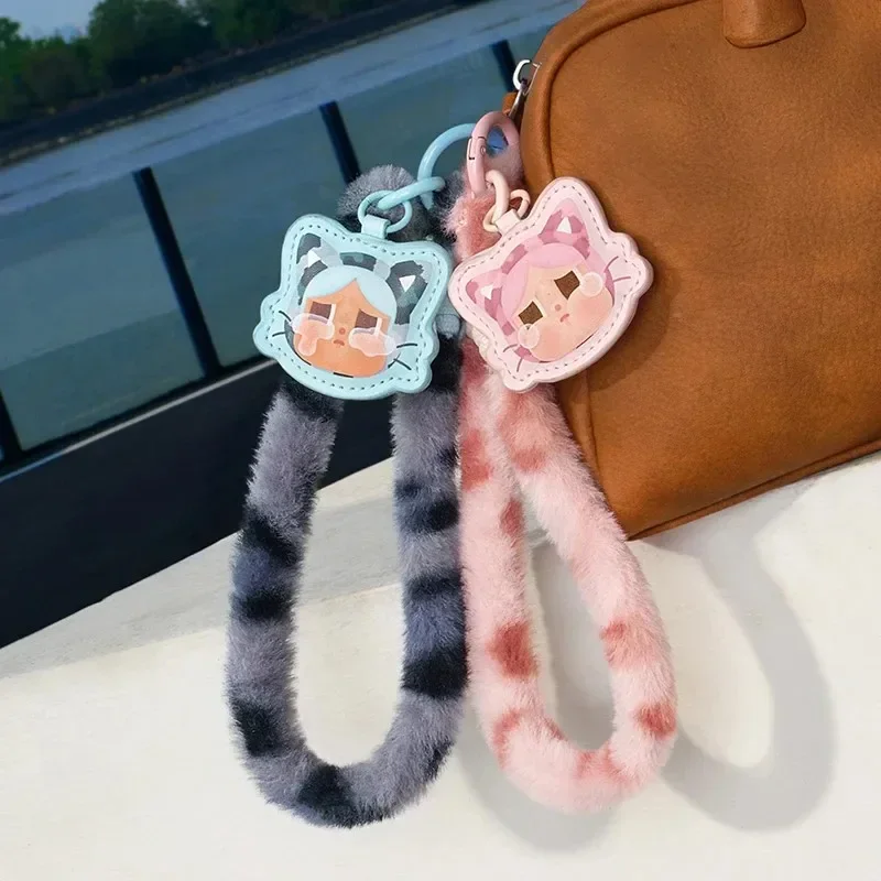 

POP MART CRYBABY Wild but Cutie Series-Phone Charm Blind Box Mystery Box Guess Bag Toys Doll Cute Anime Figure Desktop Ornaments