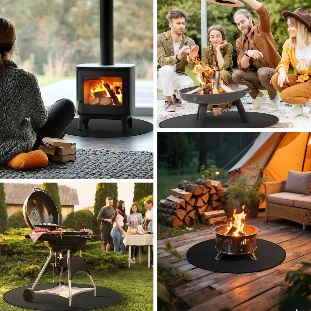 Tapis de foyer de 48 pouces pour grilles extérieures, protecteur de barbecue étanche et résistant à la chaleur