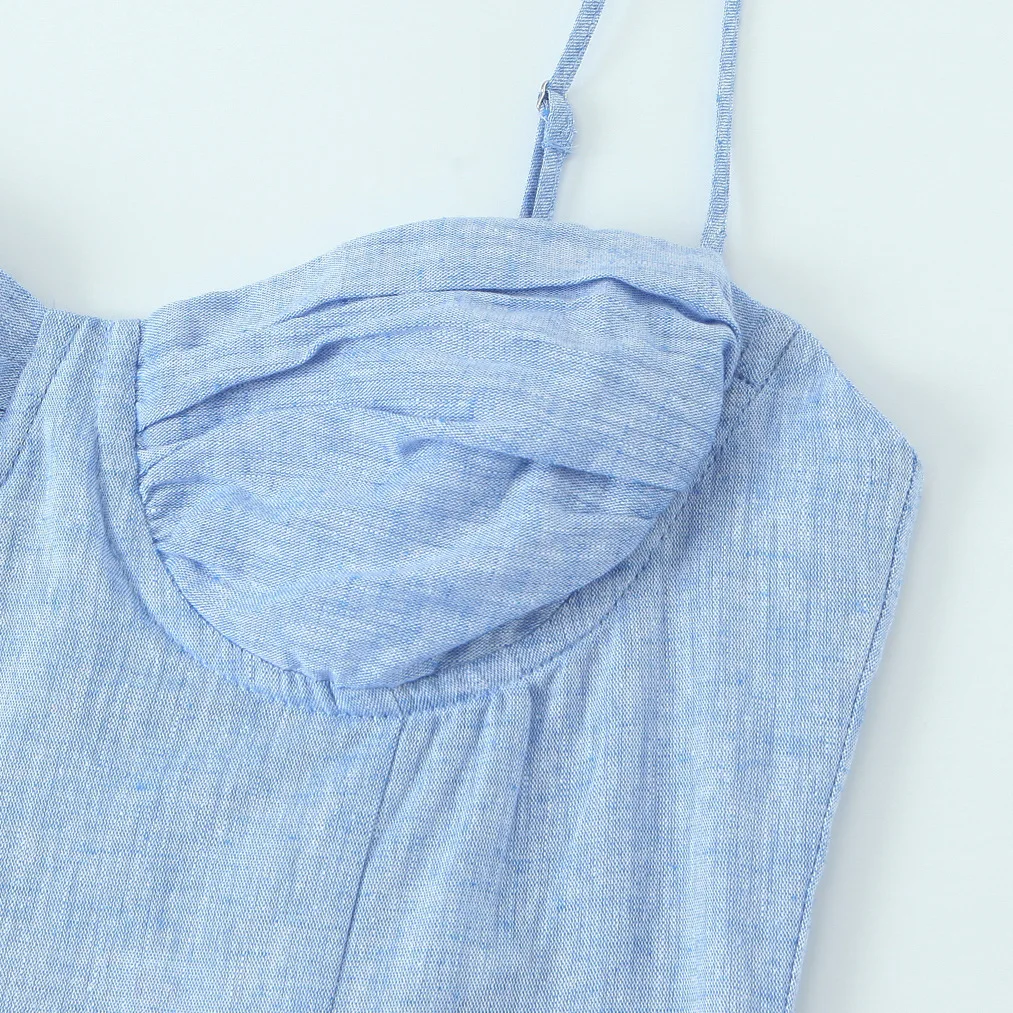 

Летнее обтягивающее бюстье трапециевидной формы с подолом Midi Dr Stand Fit Sweet Sle без бренда, женское летнее повседневное платье