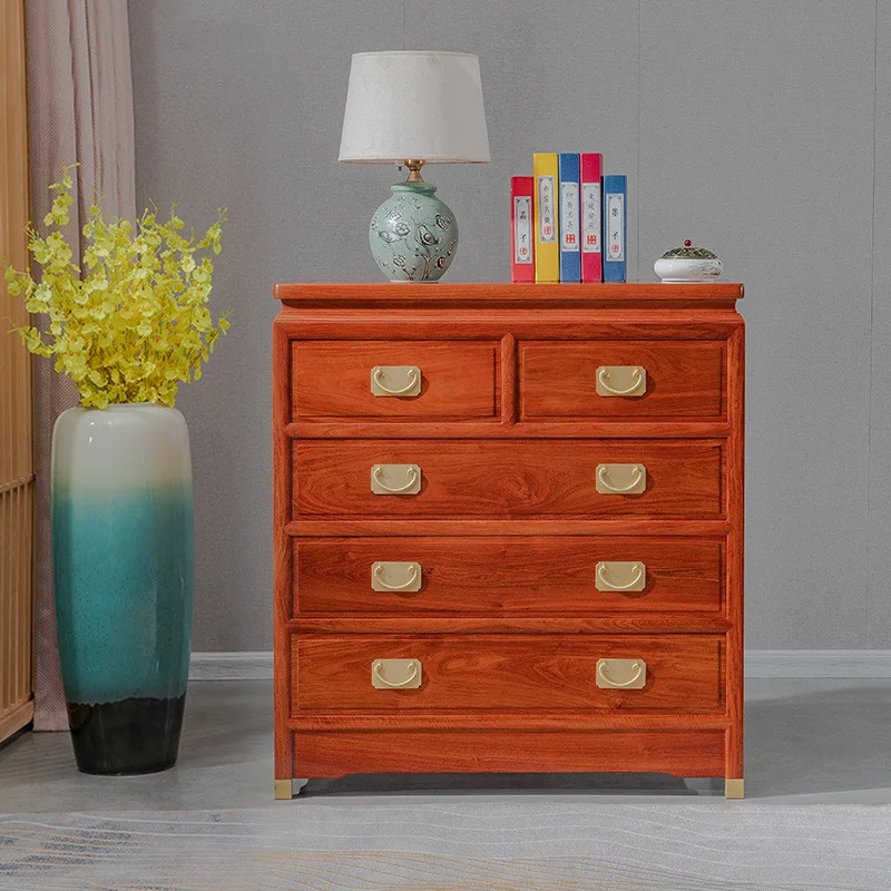 Mobili in mogano Myanmar cassettiera in palissandro camera da letto cinese antico grande frutta in legno di sandalo rosso