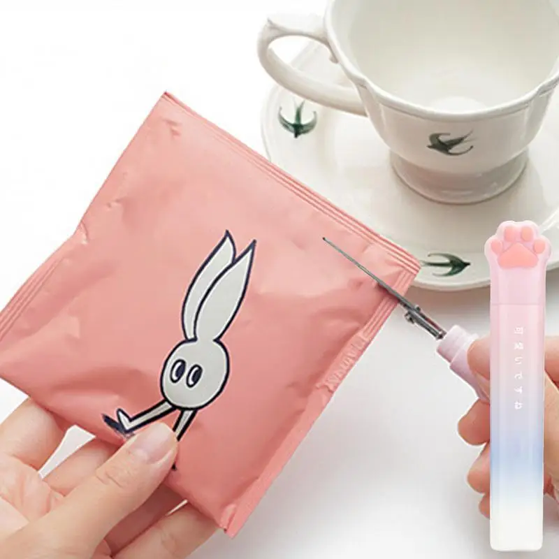 Child Scissors Cat-Paw Shaped Craft Child-Friendly Design With Protective Cover Student Tip Scissors For Scrapbooking Art Craft