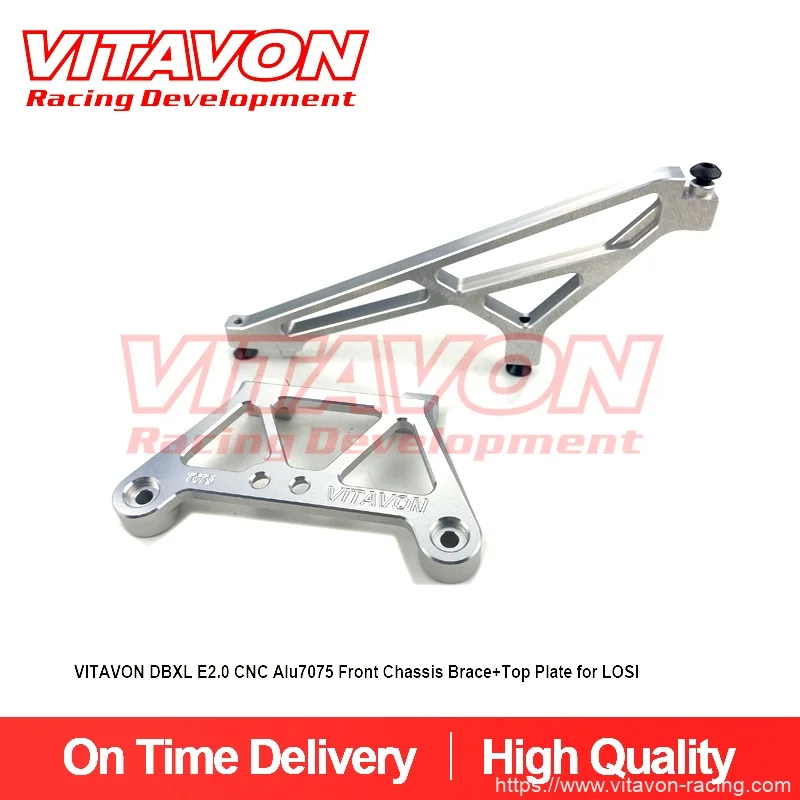 

VITAVON DBXL E2.0 CNC Alu7075 Front Chassis Brace+Top Plate for LOSI