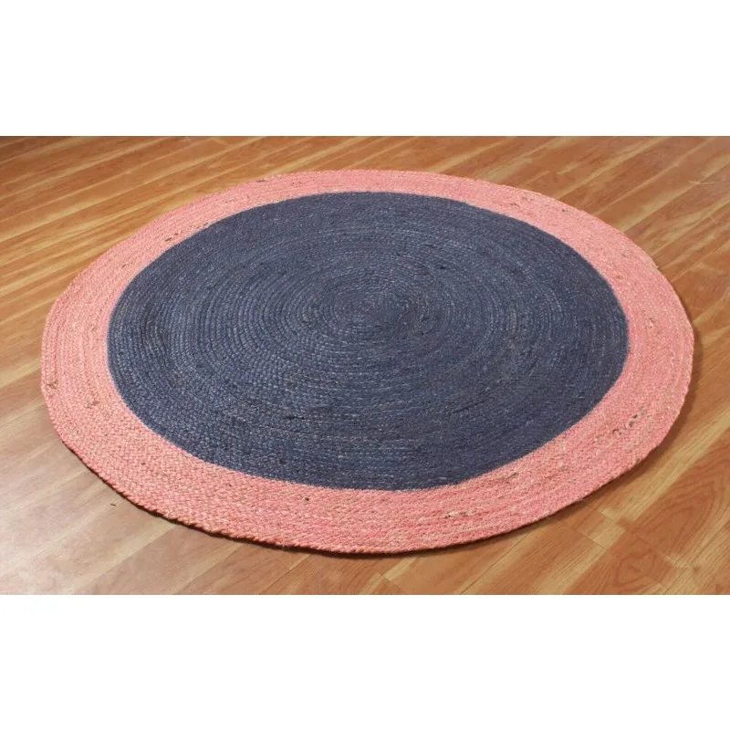 Rug Jute Round Rug Natural Jute Modern Area Rustic Look Area Rug Handmade