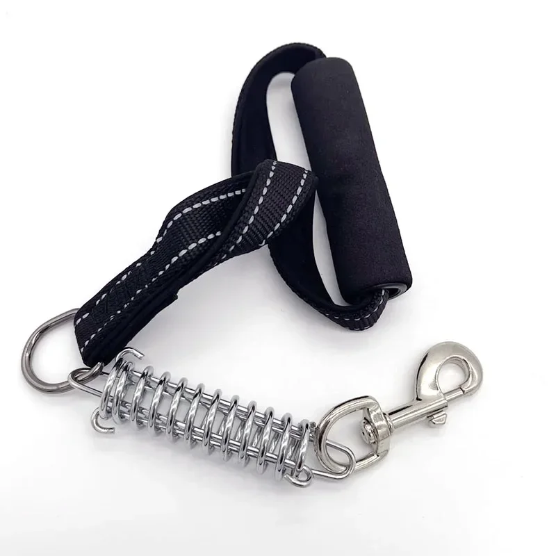 Reflecterende 50Cm Lengte Nylon Hondenriem Super Sterke Halsband Lead Voor Medium Grote Honden Met Lente Anti Pull leash