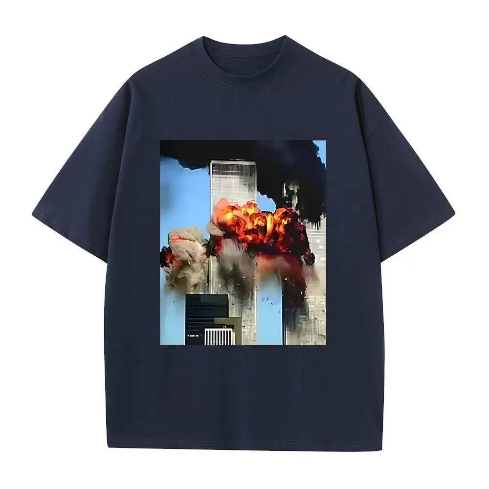 Never Forgetti T-Shirt 11 9 Funny September 11Th Casualty Memorial Herren Damen T-Shirt Unisex Lässige Baumwoll-Kurzarm-T-Shirts – Detail 4