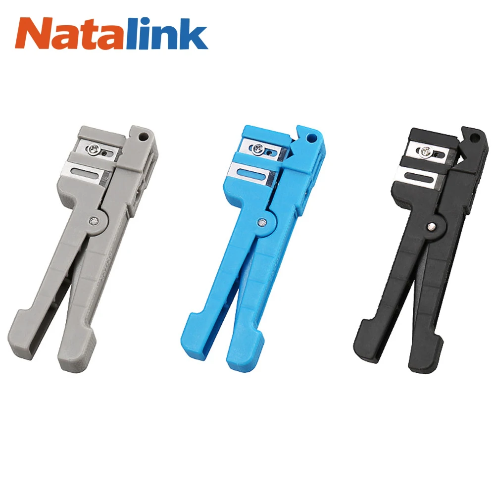 Natalink Fiber Optic Stripper Tool Adjustable Cable Slitter for 0~3.2mm/3.2~5.6mm/5.6~7.9mm Coaxial Cables Stripper Tool