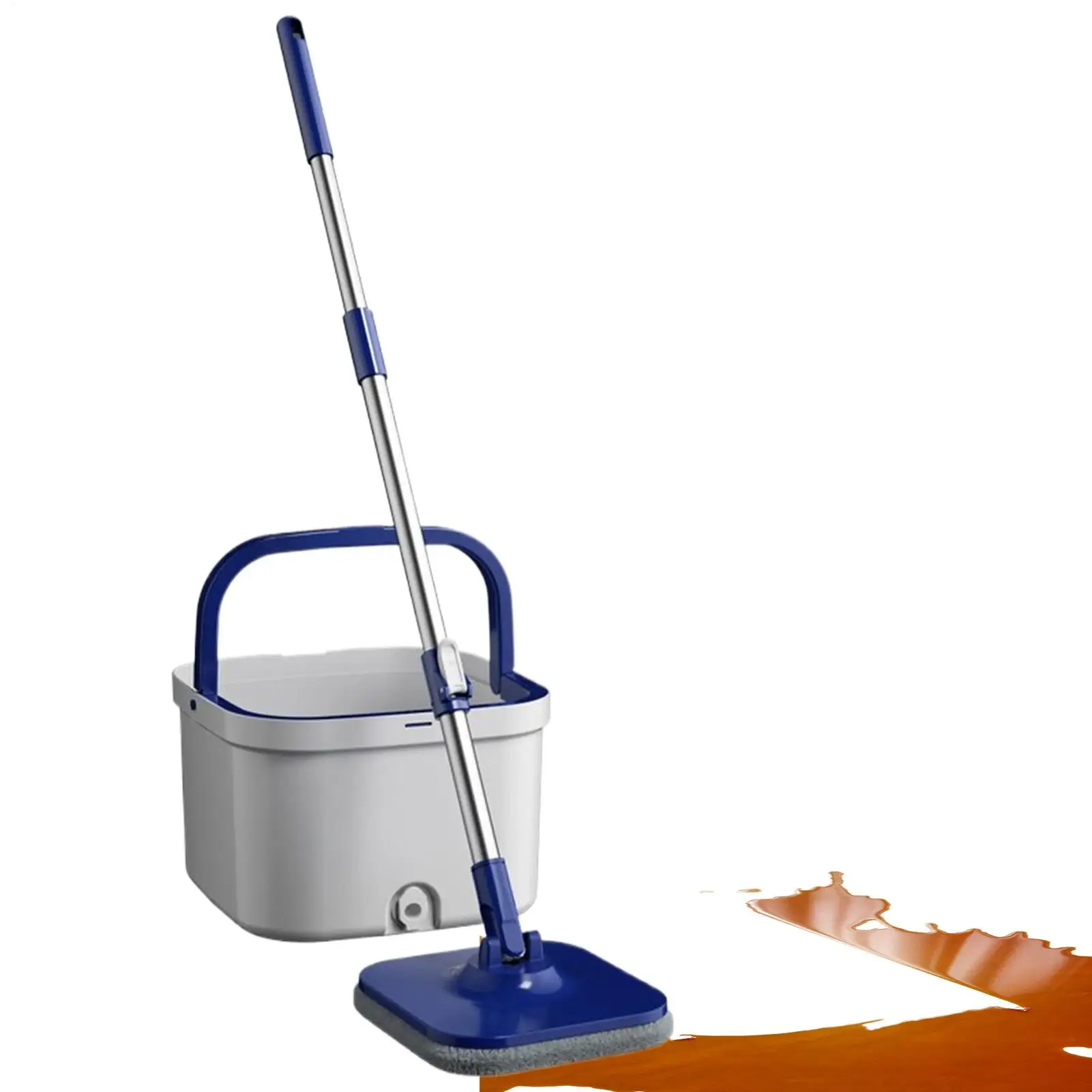 

Spin Mop And Bucket Set Dry Wet 360 Degree Rotating Household Cleaning Mop With Bucket For Living Room Kitchen Bedroom Dining