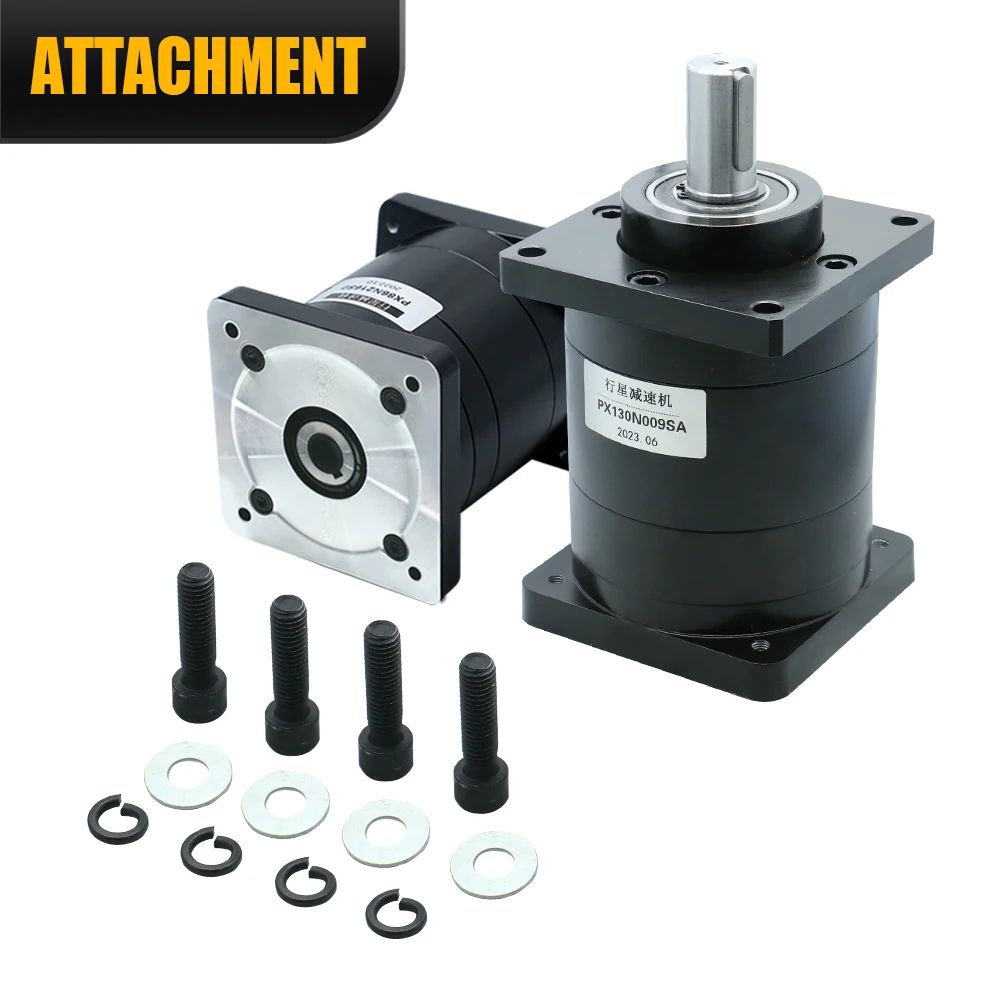 Relações de velocidade do serviço de personalização HLTNC 9 12 16 18 20 24 30 36 Engrenagem Servo Redutor de caixa de engrenagens planetária PX130-L2 130 MOTORfor Cnc