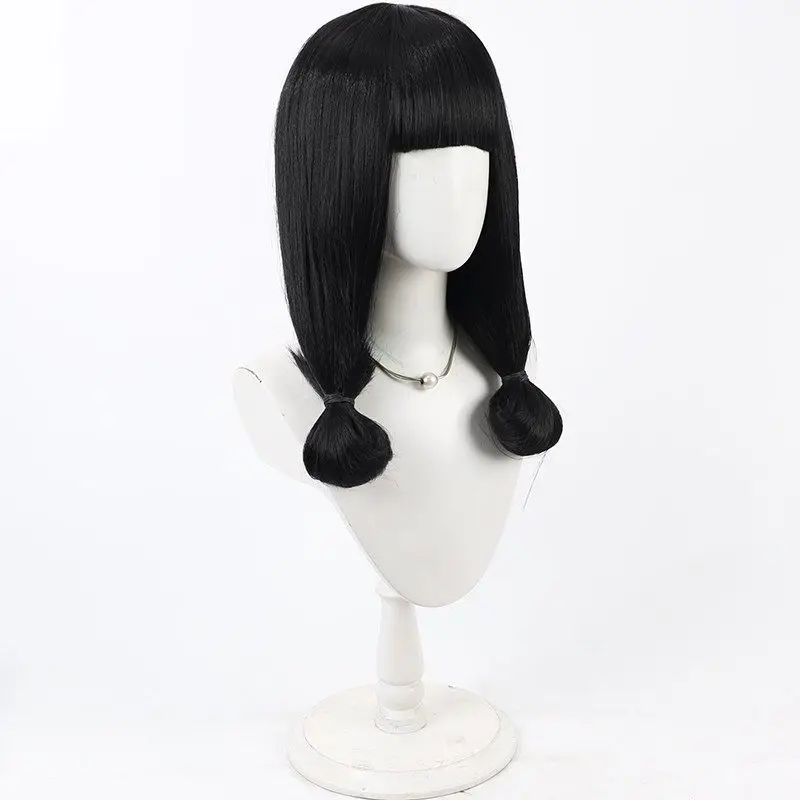 Arknights Titi Cosplay Wig Realistic Scalp Fluffy Curly Black Hair