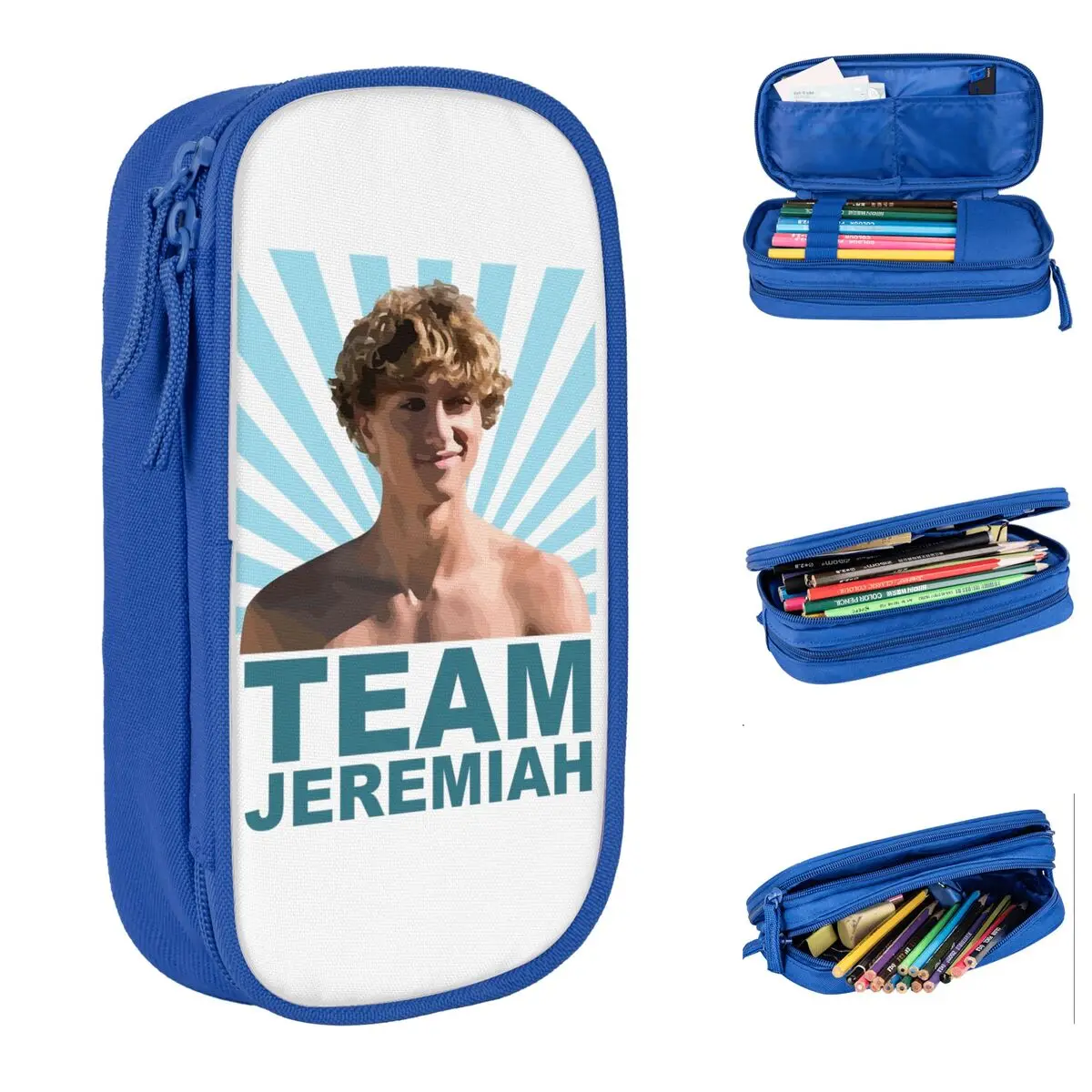 مقلمة الفريق الكلاسيكي إرميا والبطن في الصيف تحولت حقائب أقلام رصاص جميلة ذات سعة كبيرة وحقيبة أدوات مكتبية بسحاب #2