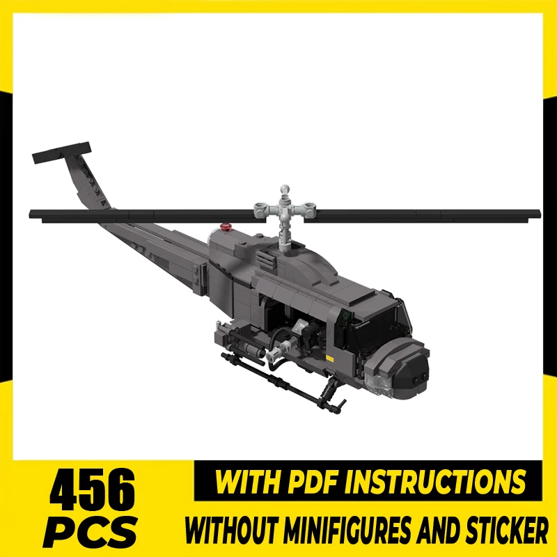 Military Series Model Moc Building Blocks  Attack Helikopter Model Technology Brick DIY Assembly Construction Toy Holiday Gifts